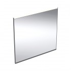 Geberit Option Plus lustro 75x70 cm prostokątne z oświetleniem LED czarny mat/aluminium anodyzowane 502.782.14.1