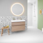 Geberit Option lustro okrągłe 50 cm z oświetleniem LED aluminium anodyzowane 502.796.00.1