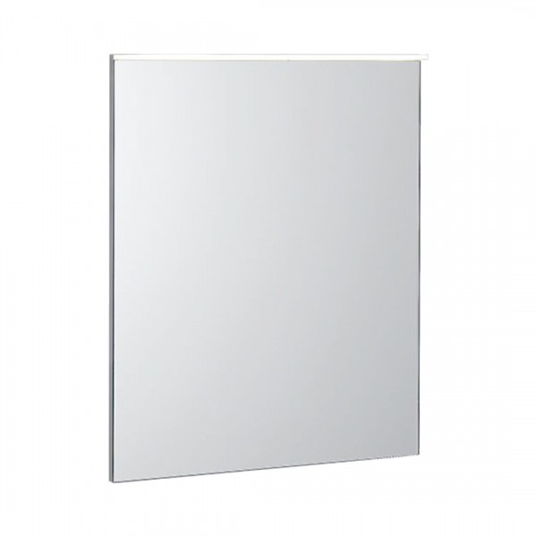 Geberit Xeno2 lustro 60x71 cm prostokątne z oświetleniem LED aluminium szczotkowane 500.521.00.1