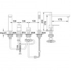 Kohlman Excelent bateria wannowa stojąca 4-otworowa QB243H