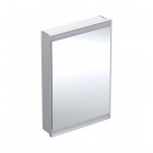 Geberit One ComfortLight szafka 60 z lustrem 1 drzwi podtynkowa zawiasy po lewej aluminium anodyzowane 505.800.00.1