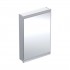 Geberit One ComfortLight szafka 60 z lustrem 1 drzwi podtynkowa zawiasy po lewej aluminium anodyzowane 505.800.00.1