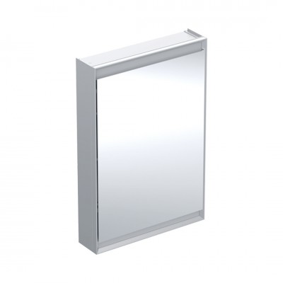 Geberit One ComfortLight szafka 60 z lustrem 1 drzwi wisząca zawiasy po lewej aluminium anodyzowane 505.810.00.1