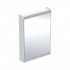 Geberit One ComfortLight szafka 60 z lustrem 1 drzwi wisząca zawiasy po lewej biała/aluminium anodyzowane 505.810.00.2