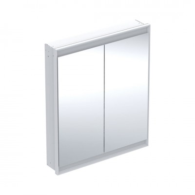 Geberit One ComfortLight szafka 75 cm z lustrem 2 drzwi podtynkowa biała 505.802.00.2