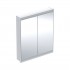 Geberit One ComfortLight szafka 75 cm z lustrem 2 drzwi podtynkowa biała 505.802.00.2