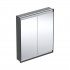 Geberit One ComfortLight szafka 75 cm z lustrem 2 drzwi podtynkowa czarny mat 505.802.00.7