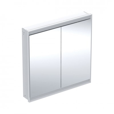 Geberit One ComfortLight szafka 90 cm z lustrem 2 drzwi podtynkowa biała 505.803.00.2