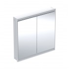 Geberit One ComfortLight szafka 90 cm z lustrem 2 drzwi podtynkowa biała 505.803.00.2