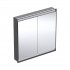 Geberit One ComfortLight szafka 90 cm z lustrem 2 drzwi podtynkowa czarny mat 505.803.00.7