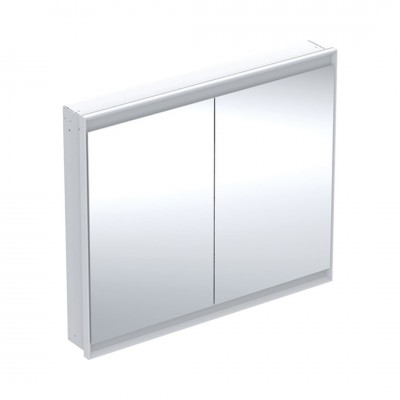 Geberit One ComfortLight szafka 105 cm z lustrem 2 drzwi podtynkowa biała 505.804.00.2