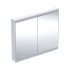 Geberit One ComfortLight szafka 105 cm z lustrem 2 drzwi podtynkowa biała 505.804.00.2