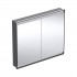 Geberit One ComfortLight szafka 105 cm z lustrem 2 drzwi podtynkowa czarny mat 505.804.00.7