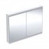 Geberit One ComfortLight szafka 120 cm z lustrem 2 drzwi podtynkowa biała 505.805.00.2