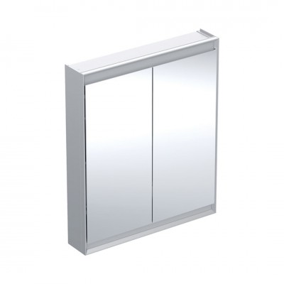 Geberit One ComfortLight szafka 75 cm z lustrem 1 drzwi wisząca aluminium anodyzowane 505.812.00.1