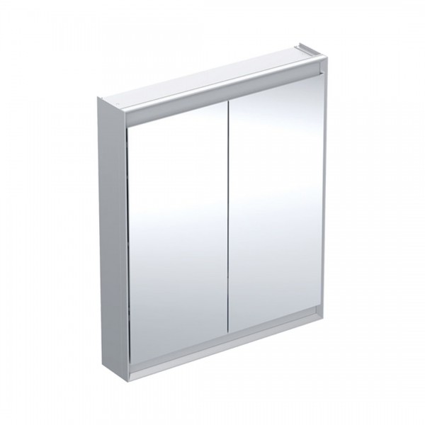 Geberit One ComfortLight szafka 75 cm z lustrem 1 drzwi wisząca aluminium anodyzowane 505.812.00.1