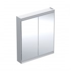 Geberit One ComfortLight szafka 75 cm z lustrem 1 drzwi wisząca aluminium anodyzowane 505.812.00.1