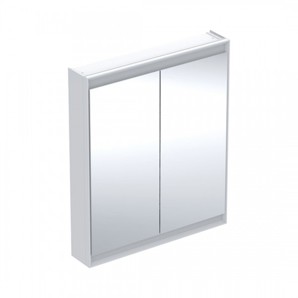 Geberit One ComfortLight szafka 75 cm z lustrem 2 drzwi wisząca biała 505.812.00.2