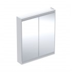 Geberit One ComfortLight szafka 75 cm z lustrem 2 drzwi wisząca biała 505.812.00.2