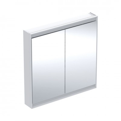 Geberit One ComfortLight szafka 90 cm z lustrem 2 drzwi wisząca biała 505.813.00.2