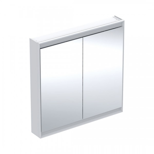 Geberit One ComfortLight szafka 90 cm z lustrem 2 drzwi wisząca biała 505.813.00.2