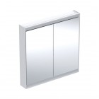 Geberit One ComfortLight szafka 90 cm z lustrem 2 drzwi wisząca biała 505.813.00.2