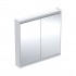 Geberit One ComfortLight szafka 90 cm z lustrem 2 drzwi wisząca biała 505.813.00.2