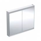 Geberit One ComfortLight szafka 105 cm z lustrem 2 drzwi wisząca aluminium anodyzowane 505.814.00.1