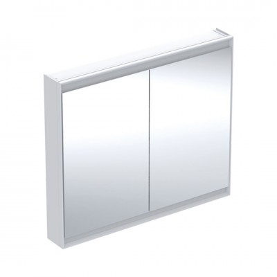 Geberit One ComfortLight szafka 105 cm z lustrem 2 drzwi wisząca biała 505.814.00.2