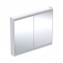 Geberit One ComfortLight szafka 105 cm z lustrem 2 drzwi wisząca biała 505.814.00.2