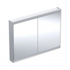 Geberit One ComfortLight szafka 120 cm z lustrem 2 drzwi wisząca aluminium anodyzowane 505.815.00.1