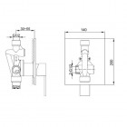 Kohlman Excelent bateria prysznicowa podtynkowa bez przełącznika QW220H