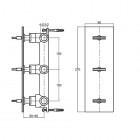 Kohlman Excelent bateria wannowa podtynkowa QW217H