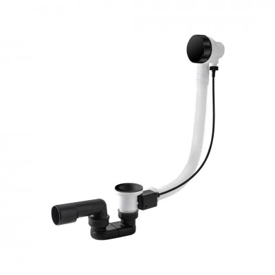 Vicario przelew wannowy 57 cm czarny mat 242A/60/CZ
