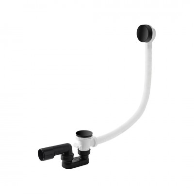 Vicario przelew wannowy klik klak 70 cm czarny mat 266C/70/CZ