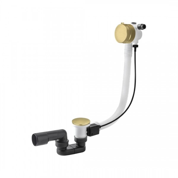 Vicario przelew wannowy z napełnianiem 70 cm złoto szczotkowane 346M/70/SZ