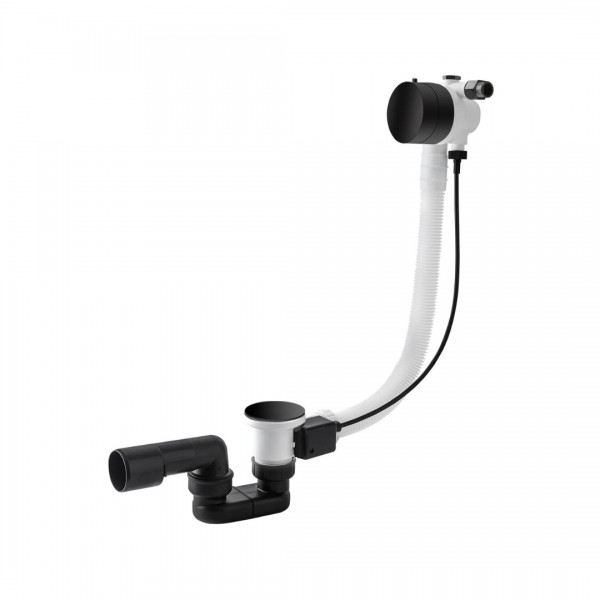Vicario przelew wannowy z napełnianiem 100 cm czarny mat 346M/100/CZ
