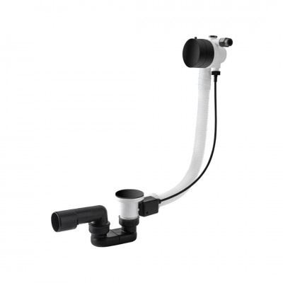 Vicario przelew wannowy z napełnianiem 57 cm czarny mat 346M/60/CZ