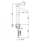 Kohlman Axis bateria umywalkowa stojąca wysoka QB170N