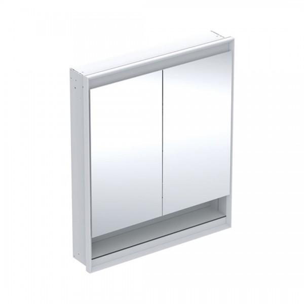 Geberit One ComfortLight szafka 75 cm z lustrem i wnęką 2 drzwi wisząca biała 505.822.00.2