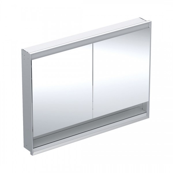 Geberit One ComfortLight szafka 120 cm z lustrem i wnęką 2 drzwi podtynkowa aluminium anodyzowane 505.825.00.1