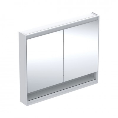 Geberit One ComfortLight szafka 105 cm z lustrem i wnęką 2 drzwi wisząca biała 505.834.00.2
