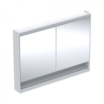 Geberit One ComfortLight szafka 120 cm z lustrem i wnęką 2 drzwi wisząca biała 505.835.00.2