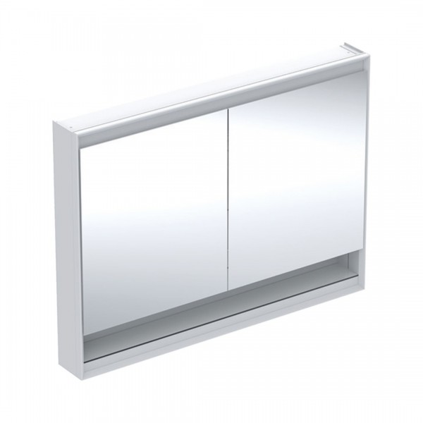 Geberit One ComfortLight szafka 120 cm z lustrem i wnęką 2 drzwi wisząca biała 505.835.00.2
