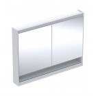 Geberit One ComfortLight szafka 120 cm z lustrem i wnęką 2 drzwi wisząca biała 505.835.00.2