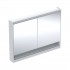 Geberit One ComfortLight szafka 120 cm z lustrem i wnęką 2 drzwi wisząca biała 505.835.00.2