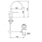 Kohlman Axis bateria umywalkowa stojąca wysoka 2-otworowa QB205N