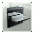 Kohlman Axis bateria umywalkowa podtynkowa 3-otworowa wylewka 17 cm QW190N