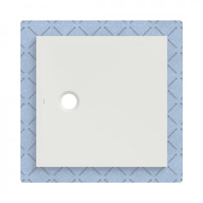 Geberit CleanFloor30 brodzik kwadratowy 80x80 cm z włókniną uszczelniającą biały mat 551.102.00.1