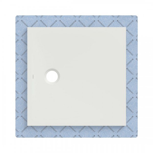 Geberit CleanFloor30 brodzik kwadratowy 80x80 cm z włókniną uszczelniającą biały mat 551.102.00.1